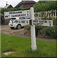 Old Direction Sign - Signpost  by Main Street, Drayton Parish in LE16 8SB