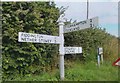 Old Direction Sign - Signpost by Coultings, Fiddington Parish in TA5 1JL
