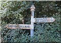 Old Direction Sign - Signpost by Sowden Hill, Stogursey Parish in TA5 1RL