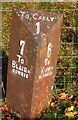 Old Milepost by the A924, Steps of Cally, Kirkmichael Parish in PH10 7JQ