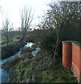 The River Ivel and part of the Stanford Lane bridge in SG17 5HZ