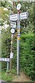 Old Direction Sign - Signpost By Cherrington Road, Tibberton in TF10 8PZ