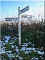 Old Direction Sign - Signpost near Bosneives Lodge, Withiel in PL30 5NQ