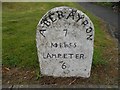 Old Milestone by the A482, Felinfach, Llanfihangel Ystrad parish in SA48 8AD