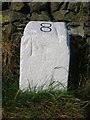 Old Milestone by the B729, east of Laggantees, Glencarn parish in DG2 0TE