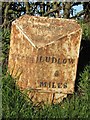 Old Milepost by the B4364, Cleedownton, Stoke St Milborough parish in SY8 3EH