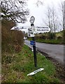 Old Direction Sign - Signpost by Shroton Brake, Iwerne Courtney or Shroton parish in DT11 8QX