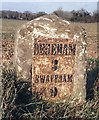 Old Milestone near lay-by in Scarning parish in NR19 2UX