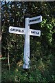 Old Direction Sign - Signpost by Telham Lane, Battle parish in TN33 0SJ