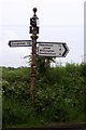 Old Direction Sign - Signpost by Giantswood Lane, Hulme Walfield parish in CW12 2JW