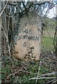 Old Milestone by the B4362, Downwood, Shobdon parish in HR6 9NQ