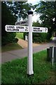 Old Direction Sign - Signpost by Furnace Lane, Heathfield and Waldron parish in TN21 0PA