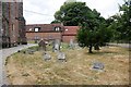 Churchyard near the porch in RG20 7JW