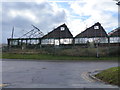 Derelict factory buildings, Papworth Everard in CB23 3UJ