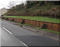 Wall and bank reinforcement in Pontcynon in Abercynon Community