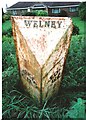 Old Milepost by the A1101, Wisbech Road, Welney parish in PE14 9QA