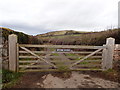 Gate and track to Mynydd Bychan in Tremeirchion Community