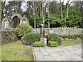 Garden shrine to Padre Pio in CH8 8PN