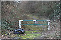 Gated track from lay-by, A4059 in CF45 3ST