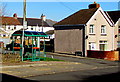 Bus stop and shelter near Berllanlwyd Street, Penpedairheol in CF82 8AW