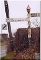 Direction Sign - Signpost on the A359 at Hinton Cross in BA22 8BB