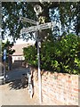 Old Direction Sign - Signpost by the B4394, Admaston, Wrockwardine parish in TF5 0AL