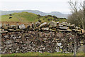 Drystane dyke on Biglees Hill in KA23 9QP