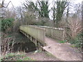 Bridge over the Hogsmill River, Old Malden in KT3 5RW