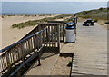 Steps to the beach at Caister Holiday Park in NR30 5PG