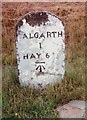 Old Milestone by the A4078, east of Great Porthamel, Talgarth in LD3 0DN