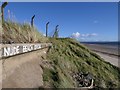 Sea wall, Ardeer Beach, Ayrshire in KA20 3LJ