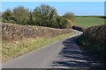 Descending the hill to Four Corners in SP6 3HT
