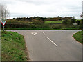 Junction of Longham Lane with Litcham Road in NR20 4HQ