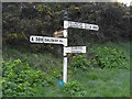 Old Direction Sign - Signpost by the A388, Ellbridge crossroads in PL12 6PY