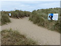 Paths through the Winterton Dunes in NR29 4BQ