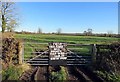 Gate to field east of Washbrook Lane in LE8 9AH