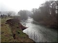 Bank erosion on the River Teme  in WR6 5LY