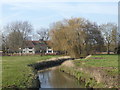 River Bourne and Bourneside Farm near Hadlow in TN11 0LS