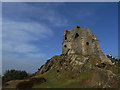 Mow Cop castle from the west in ST7 3NU