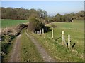 Bridleway and farmland, Fosbury in Tidcombe and Fosbury