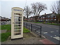 K6 telephone box on Wold Road, Hull in HU10 6FX