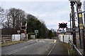 Automatic half-barrier level crossing, Oyne in AB52 6ZA