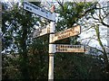 Direction Sign - Signpost by Passage Hill, Mylor Bridge in TR11 5NG