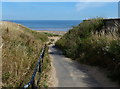 Path leading to Marske Sands in TS11 7AX