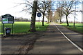 Path through the park in NN1 3BE