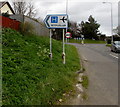Withybush hospital and airport direction sign, Haverfordwest in SA62 4FE