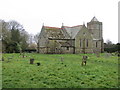 The Church of St Julian and part of its burial ground at Benniworth in Benniworth