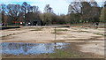 Empty boating lake, Southampton Sports Centre in SO16 8HT