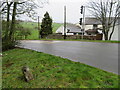 Damaged milestone at Pen-y-Stryt, Llandegla (2) in LL11 3AG