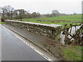 The north parapet of Crown Bridge, Pen-y-Stryt in LL11 3AG